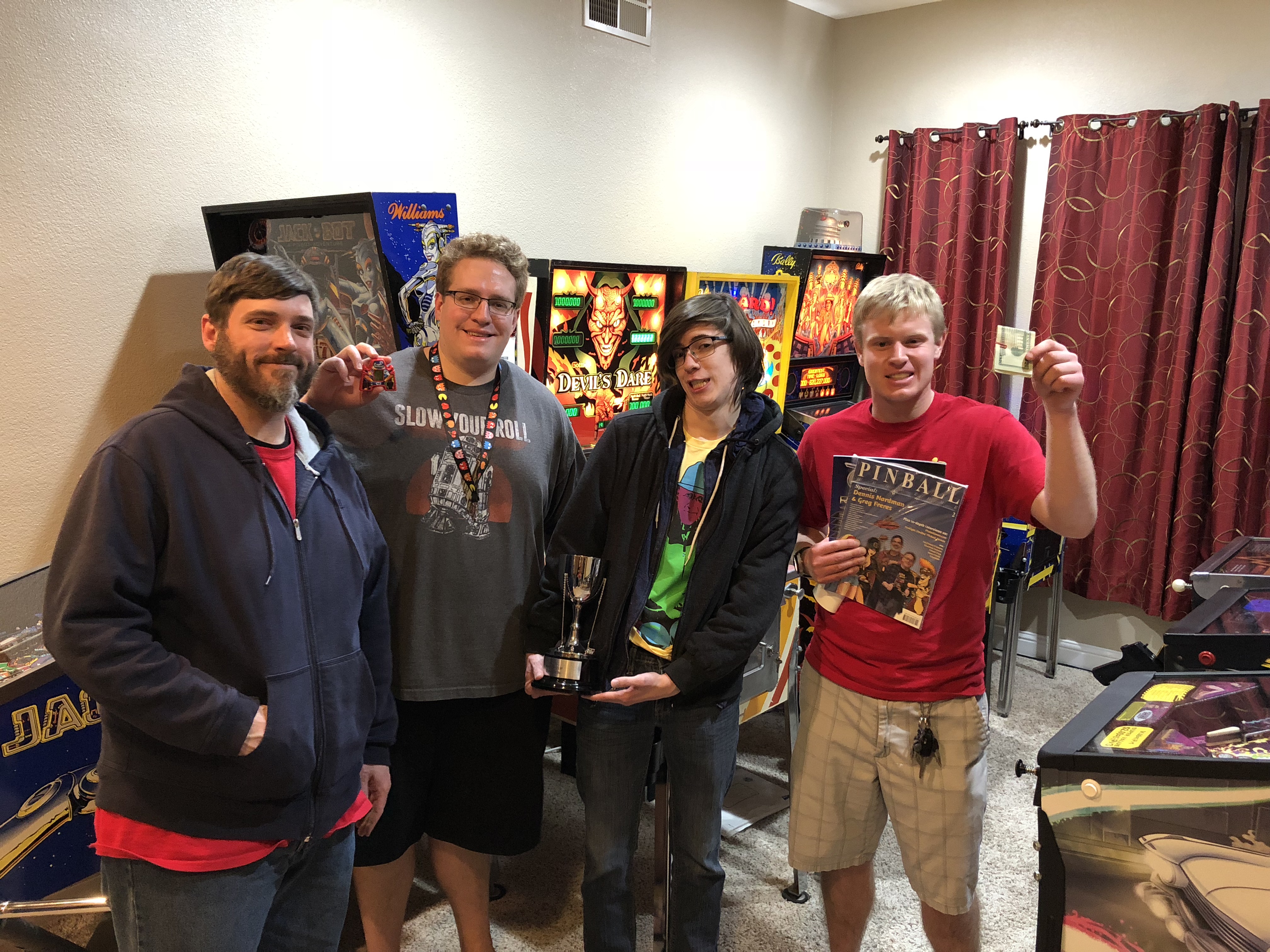 Top four finishers, 02/17/2018 tournament